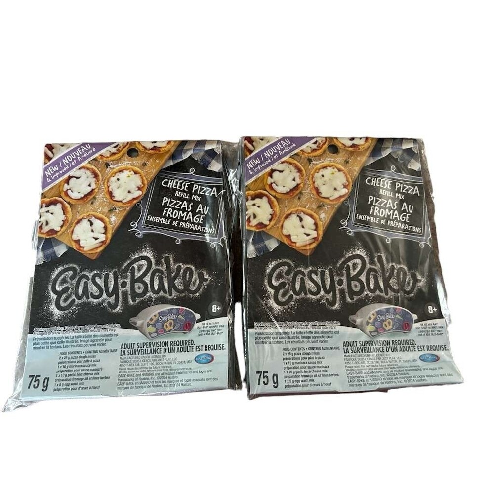 New Easy Bake Cheese Pizza Refill Mix 2 pack bundle